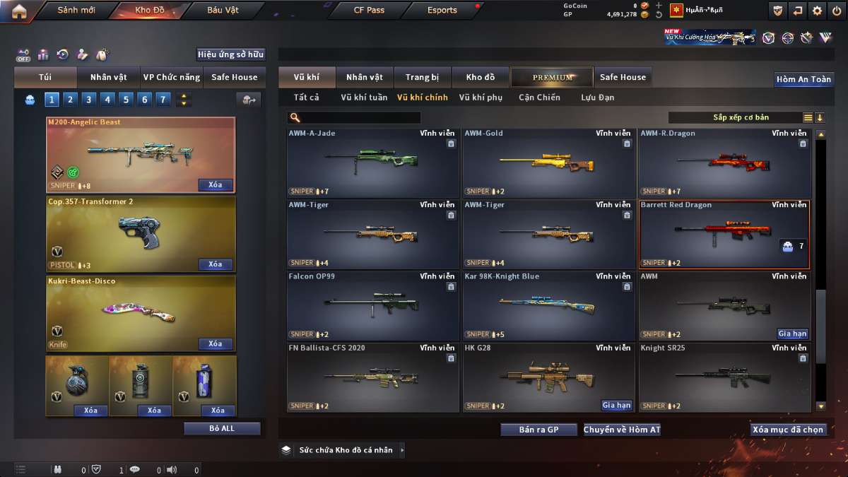 shop acc cf uy tin gia re